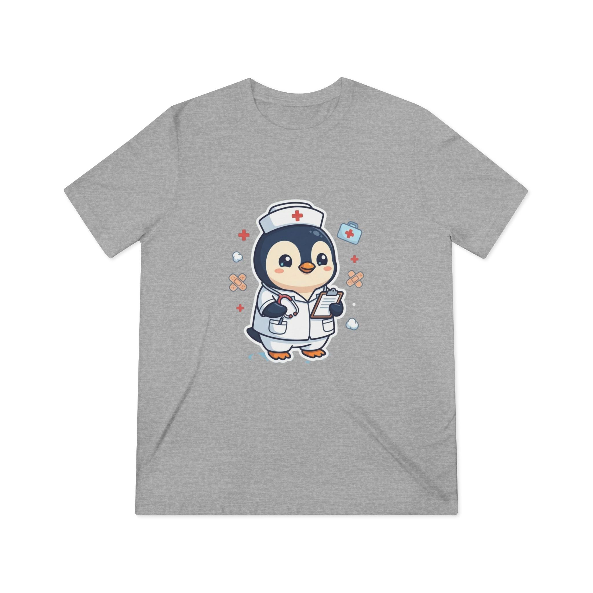 Cute Nurse Penguin Unisex High Quality Tee Shirt