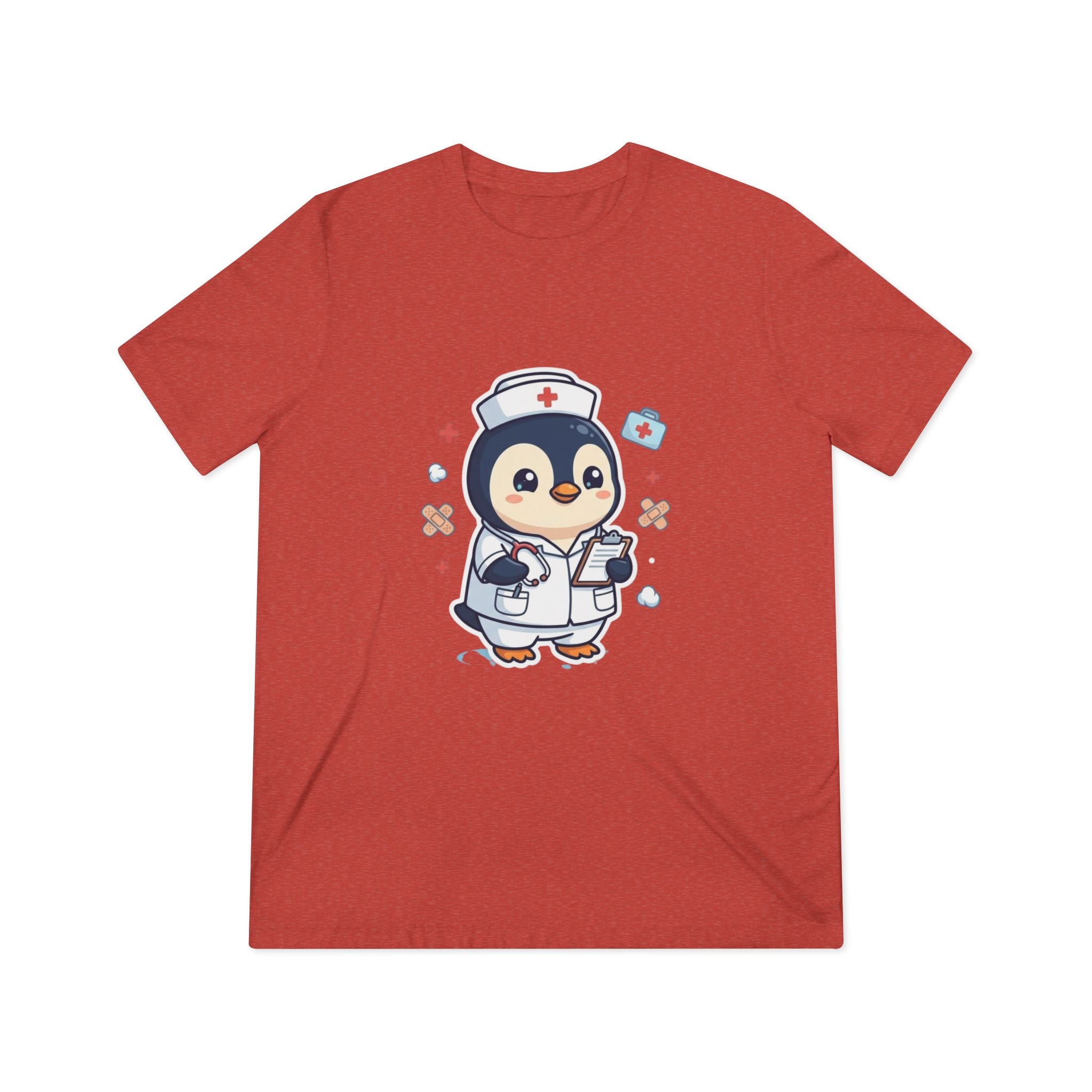 Cute Nurse Penguin Unisex High Quality Tee Shirt