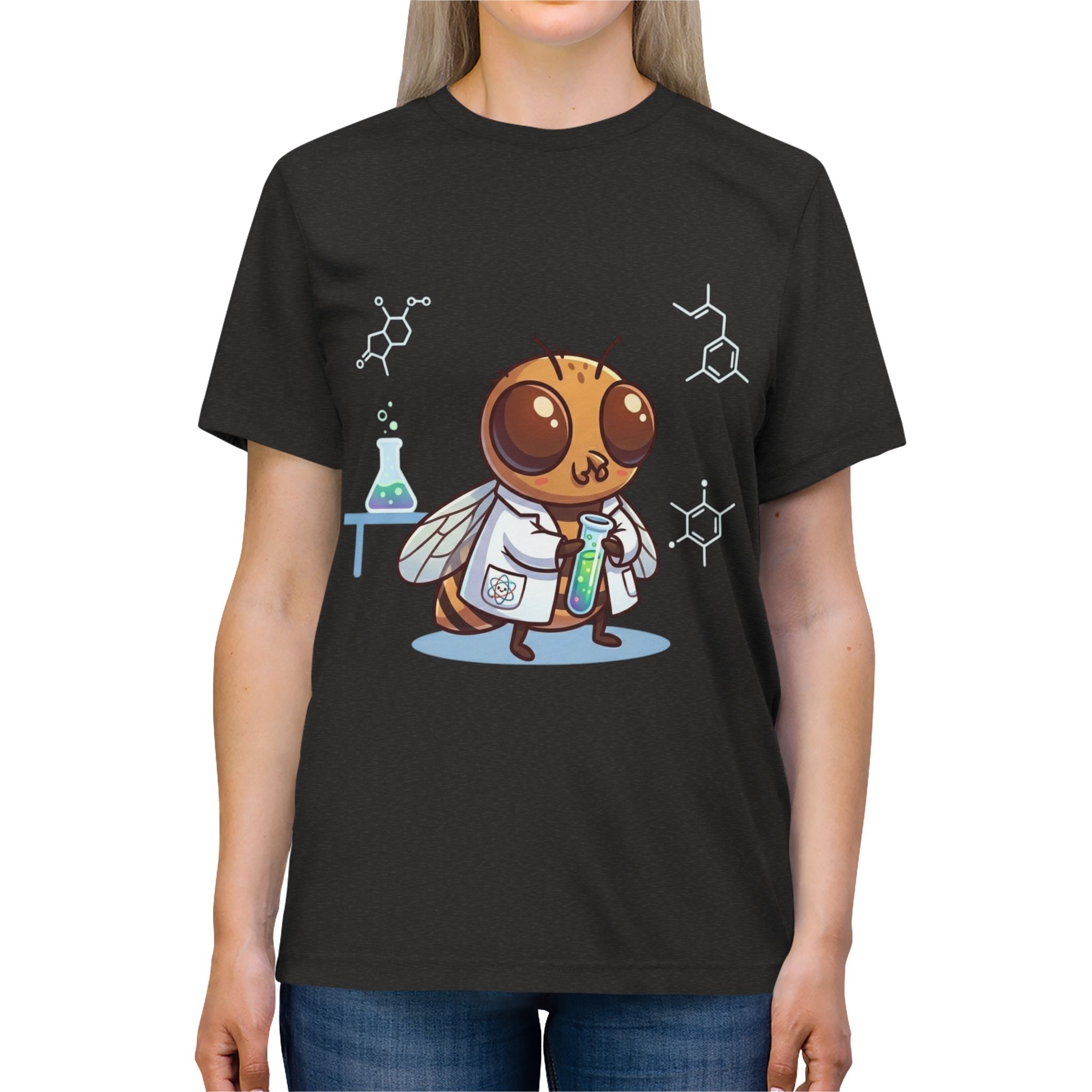 Lab Coat Scientist Fruit Fly Unisex High Quality Tee Shirt