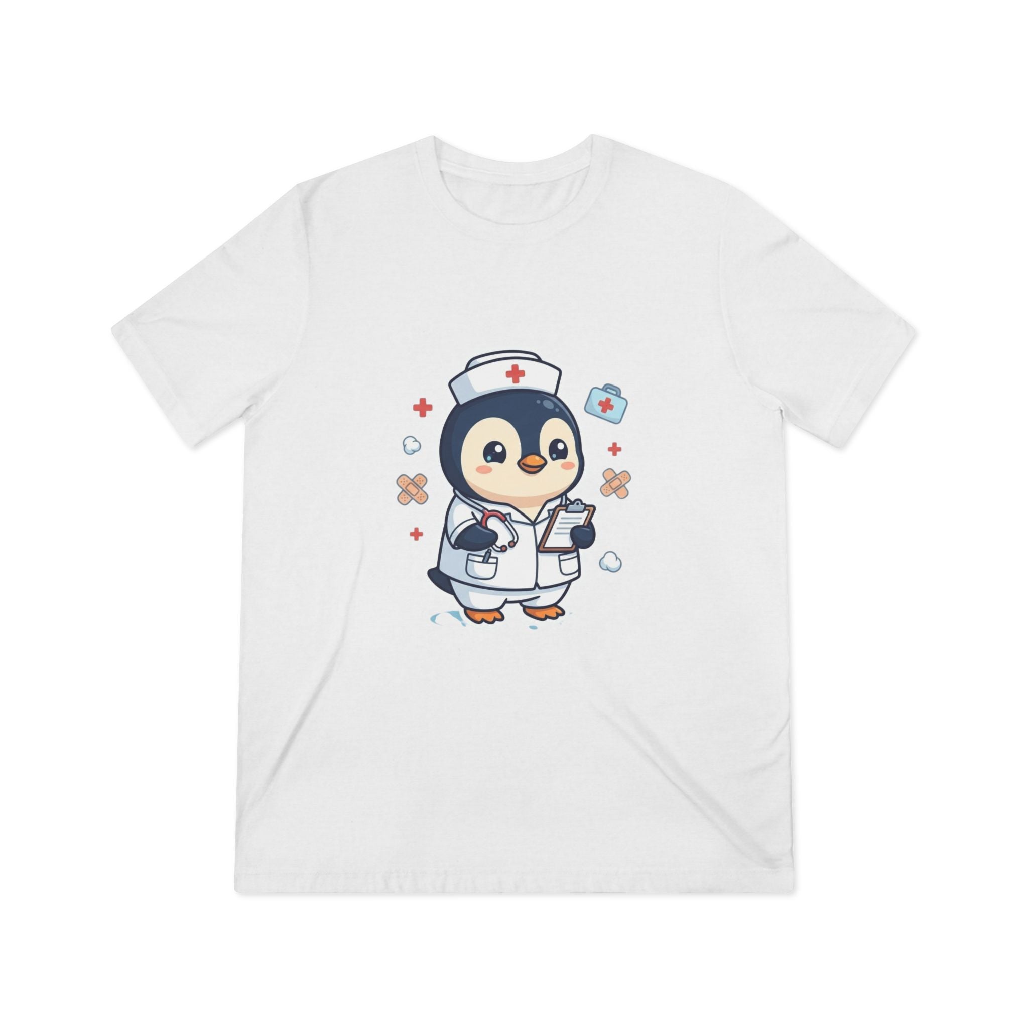 Cute Nurse Penguin Unisex High Quality Tee Shirt
