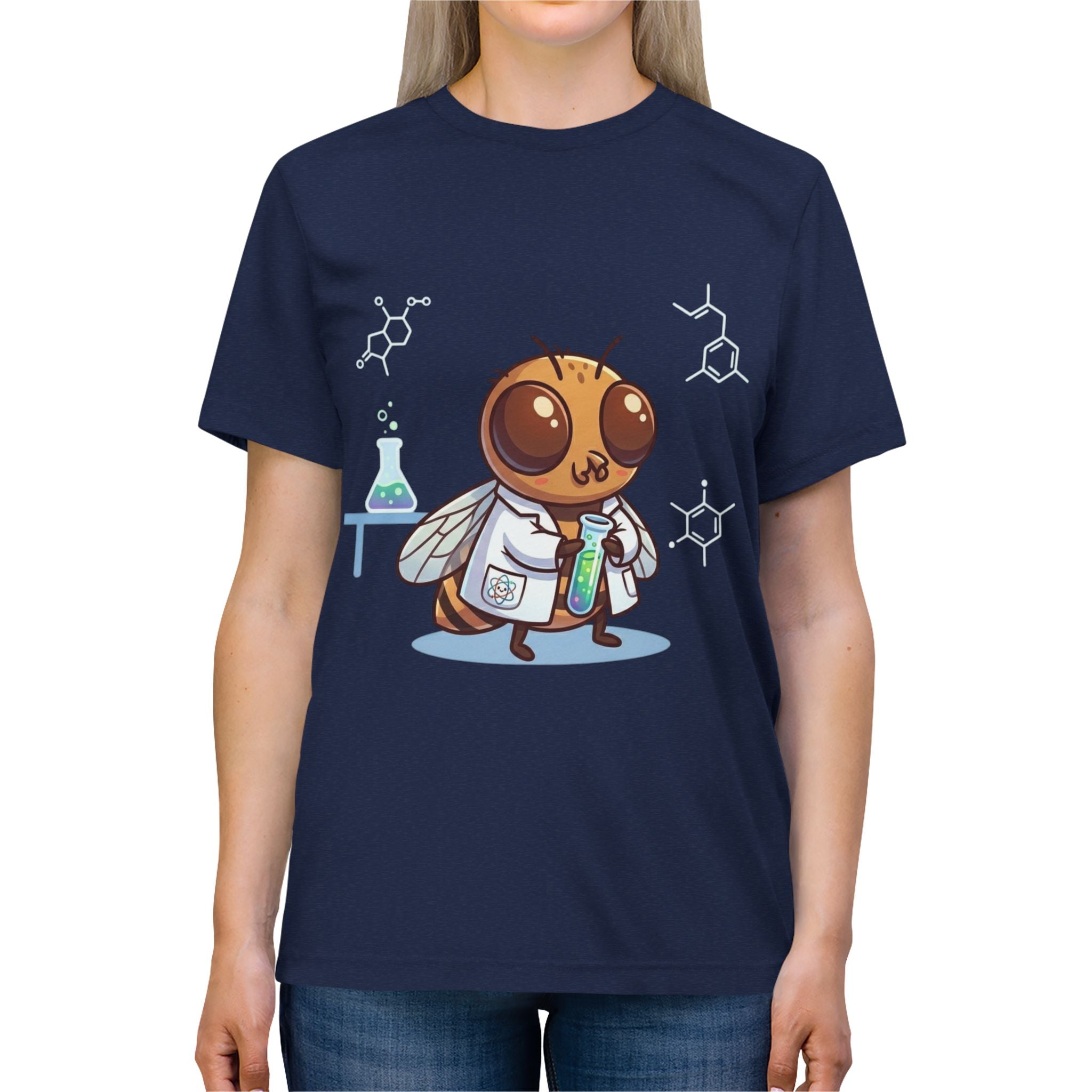Lab Coat Scientist Fruit Fly Unisex High Quality Tee Shirt