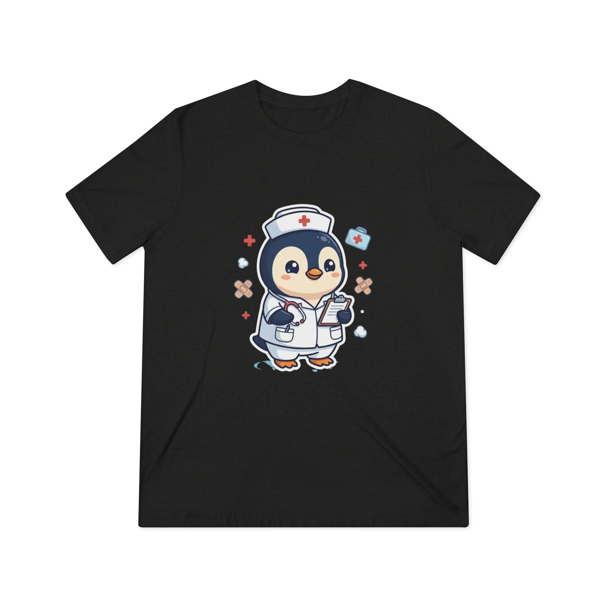 Cute Nurse Penguin Unisex High Quality Tee Shirt