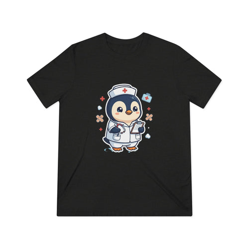 Cute Nurse Penguin Unisex High Quality Tee Shirt