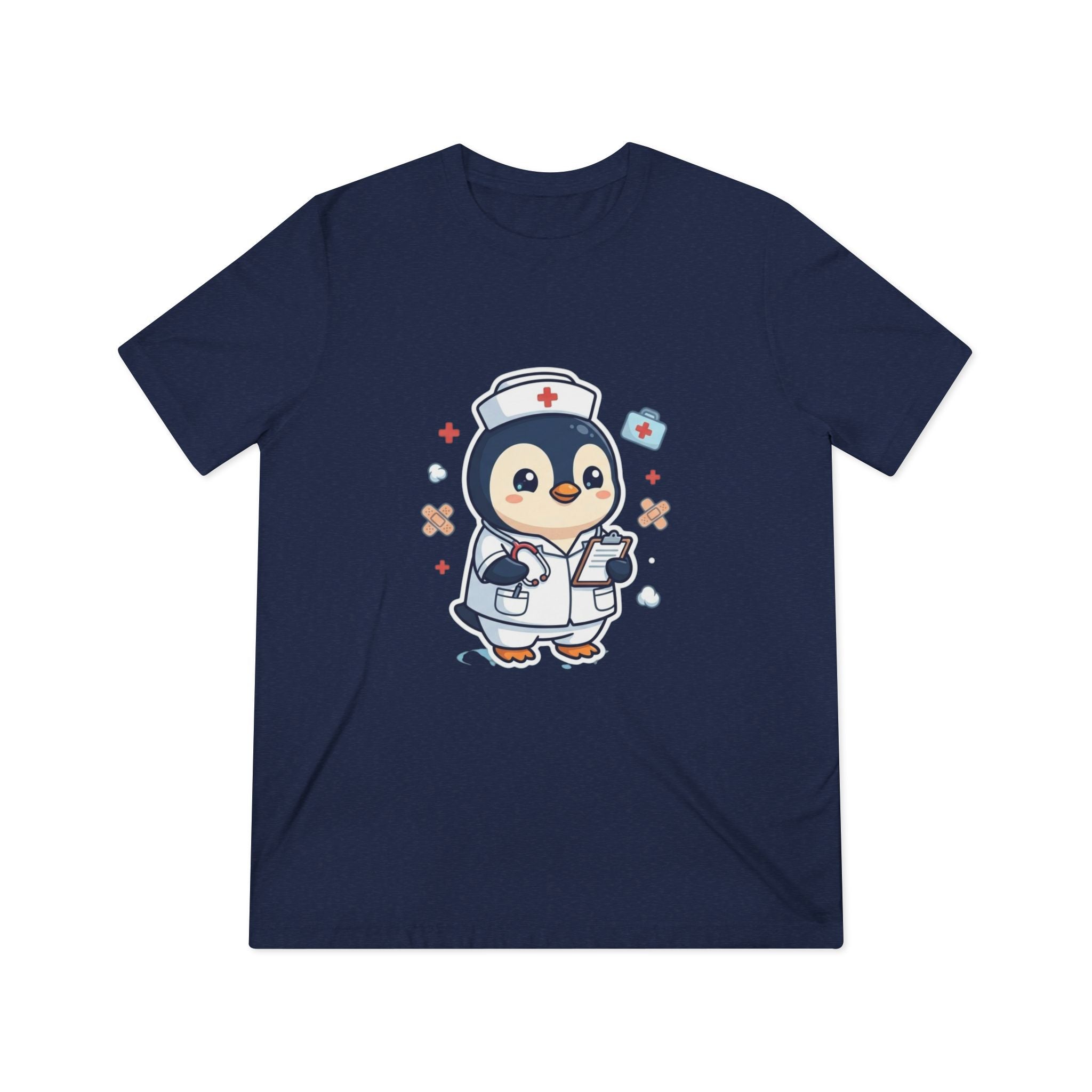 Cute Nurse Penguin Unisex High Quality Tee Shirt