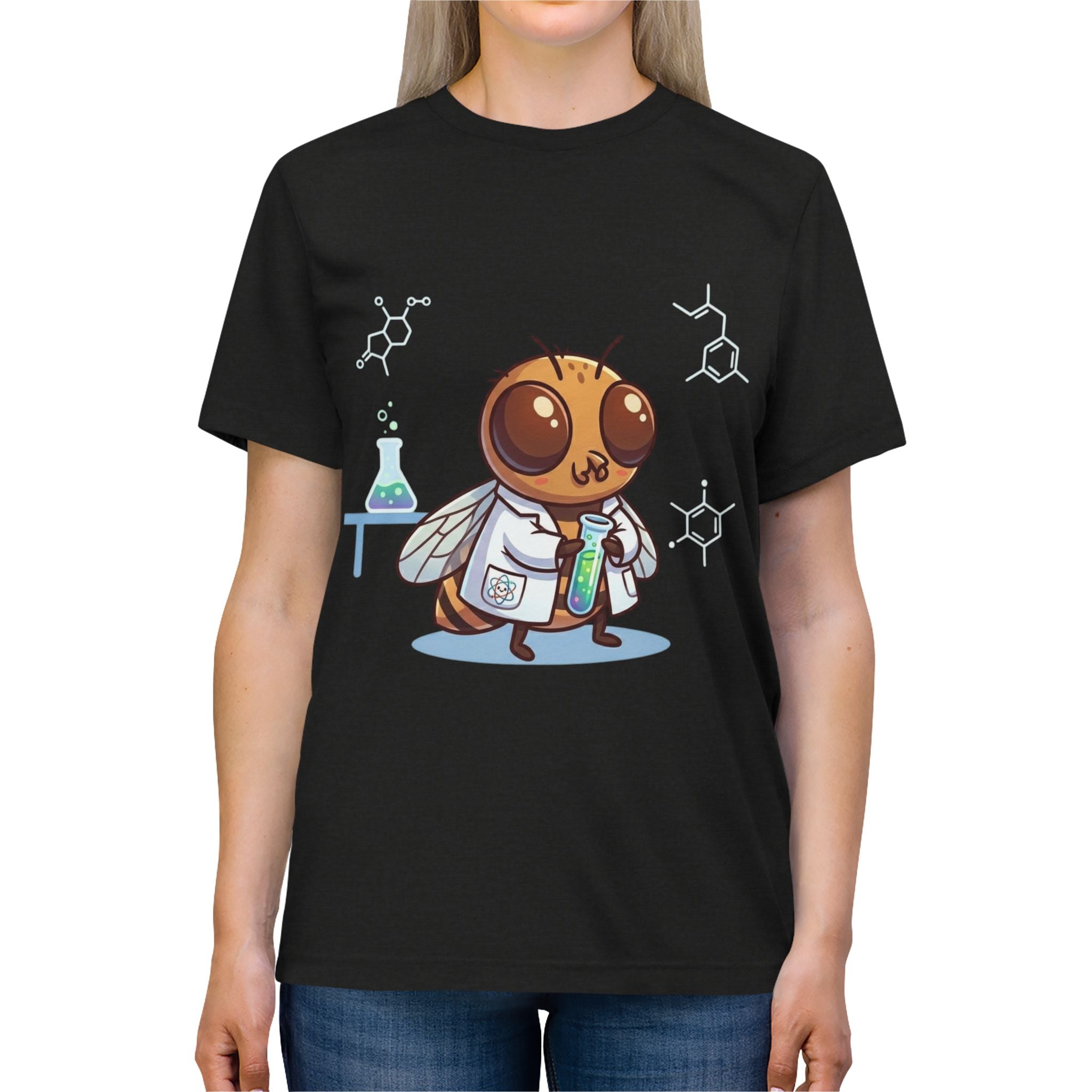 Lab Coat Scientist Fruit Fly Unisex High Quality Tee Shirt