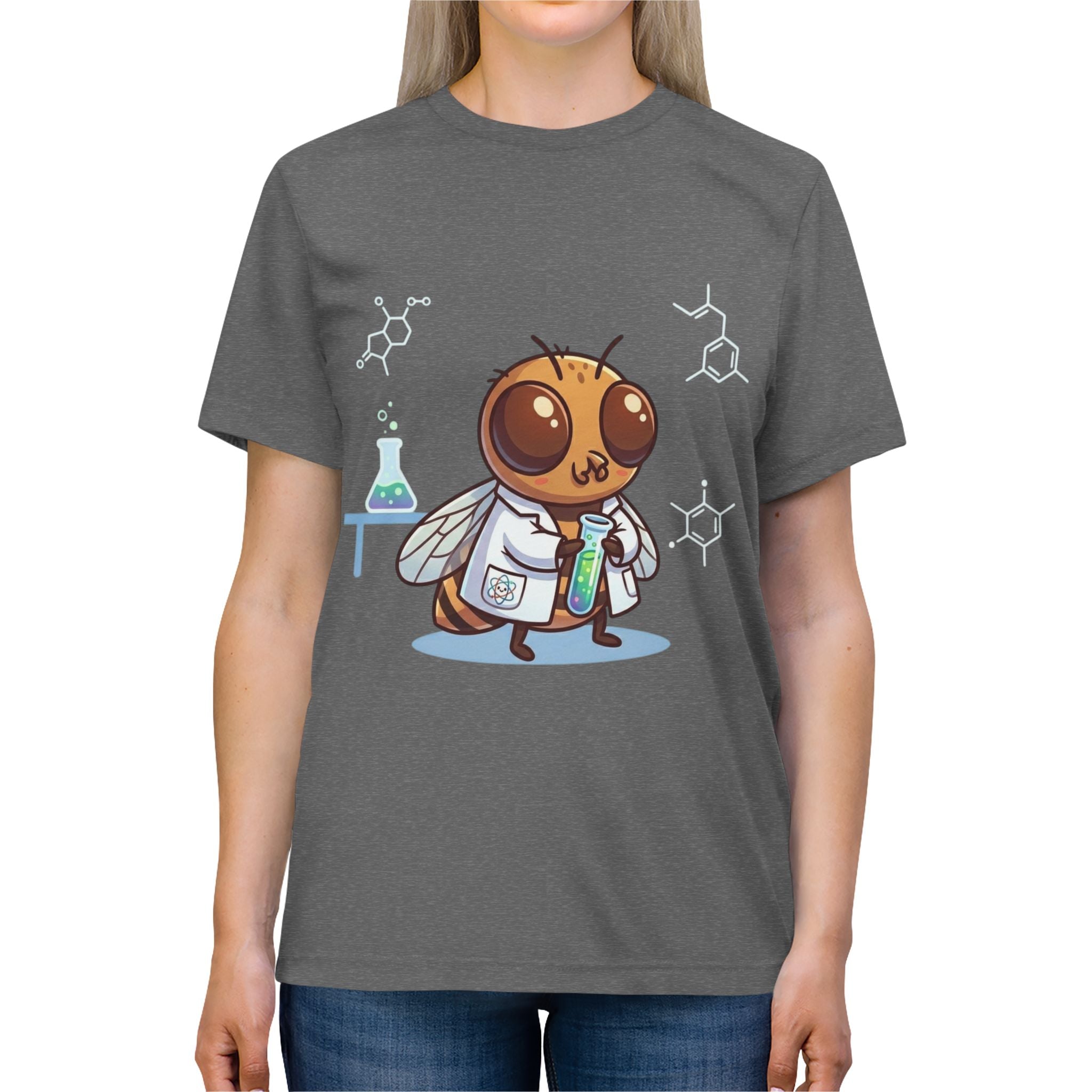 Lab Coat Scientist Fruit Fly Unisex High Quality Tee Shirt